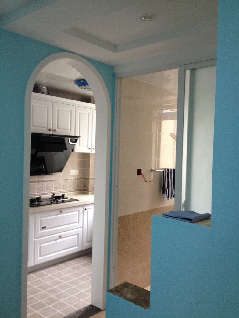 海賦江城11-2-1601正在進(jìn)行砌墻工程